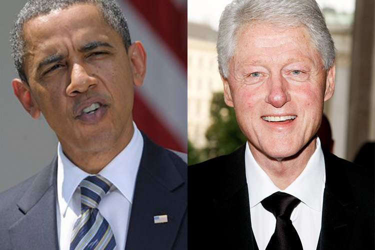 Barack Obama and Bill Clinton