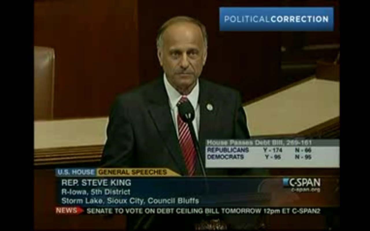 Rep. Steve King (R-Iowa) thinks free birth control could end the human race