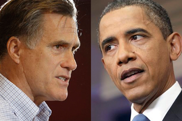 Mitt Romney and President Barack Obama