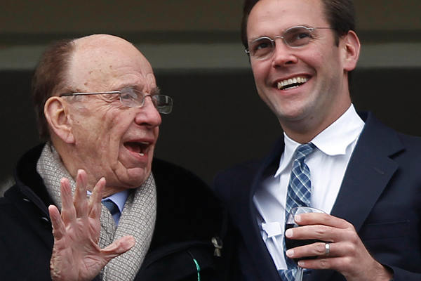 Rupert Murdoch and James Murdoch