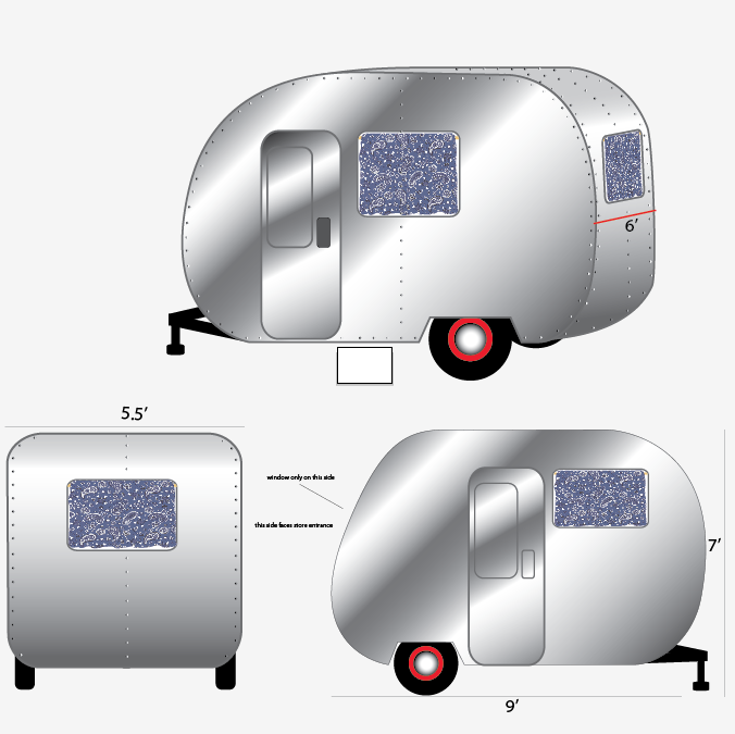 Drawings for "The Caravan" for Levis