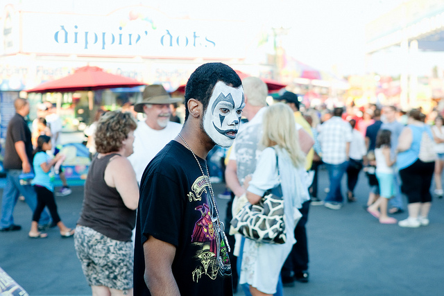 The clown makeup worn by self-proclaimed Juggalos. (Jared_eberhardt)