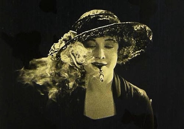 A still from the recently unearthed Hitchcock film, "The White Shadow."