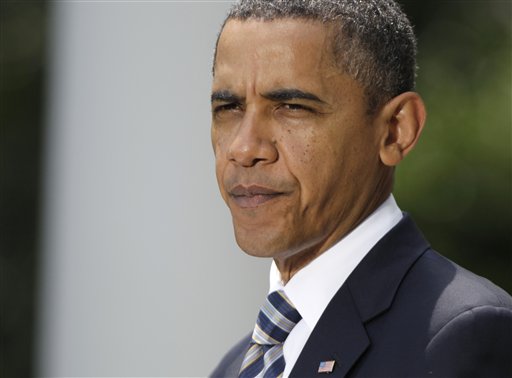 President Barack Obama pauses as he speaks in Rose Garden of the White House in Washington, Tuesday, Aug. 2, 2011, after the Senate passed the debt ceiling legislation. (AP Photo/Carolyn Kaster) (AP)