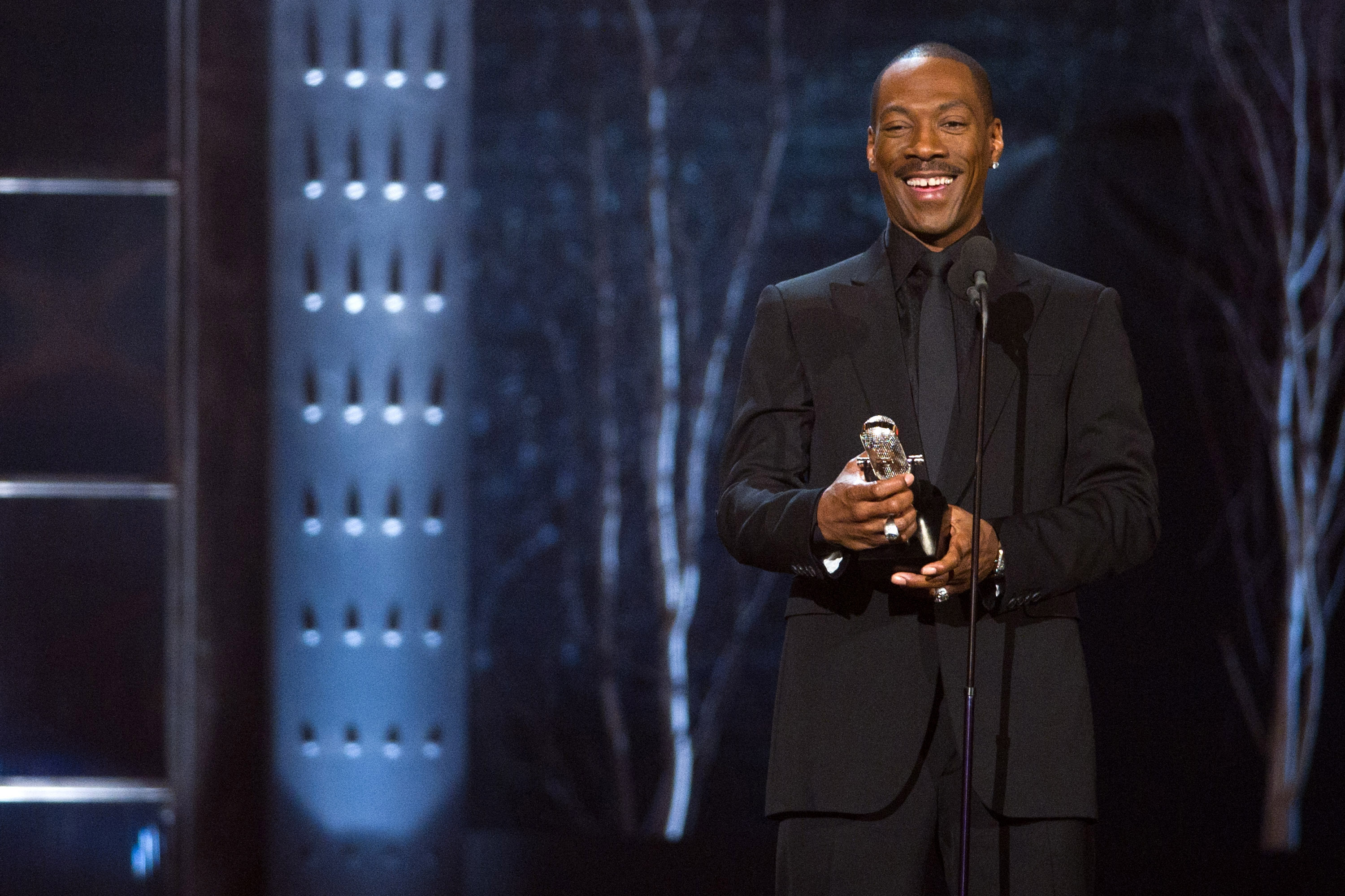 Eddie Murphy appears onstage at the âThe Comedy Awardsâ presented by Comedy Central in New York, Saturday, March 26, 2011. (AP Photo/Charles Sykes) (Charles Sykes)