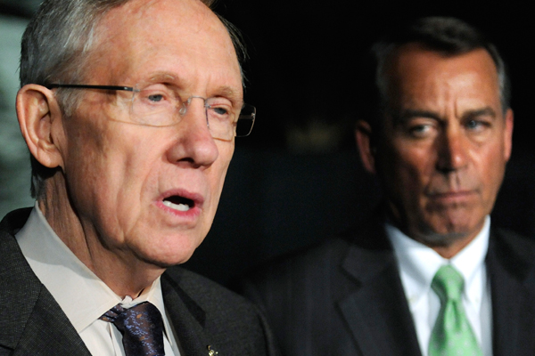 Harry Reid and John Boehner