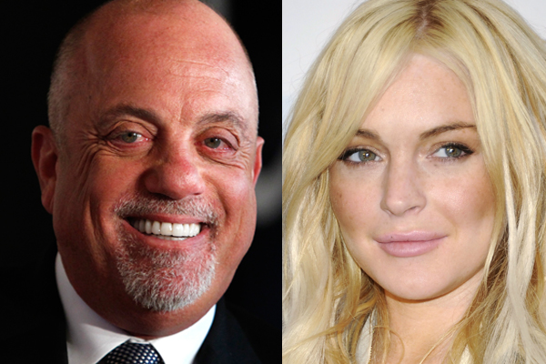 Billy Joel and Lindsay Lohan