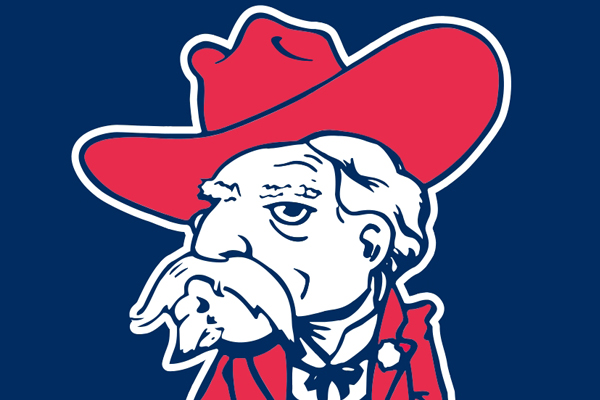 "Colonel Reb," former mascot for the University of Mississippi college football team