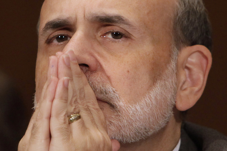 U.S. Federal Reserve Chairman Ben Bernanke testifies before the Senate Banking, Housing and Urban Affairs Committee hearing on Enhanced Oversight After the Financial Crisis: The Wall Street Reform Act at One Year on Capitol Hill in Washington, July 21, 2011. REUTERS/Yuri Gripas (UNITED STATES - Tags: POLITICS BUSINESS HEADSHOT) (Â© Yuri Gripas / Reuters)