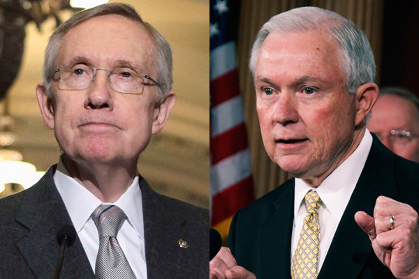 Sen. Harry Reid and Sen. Jeff Sessions