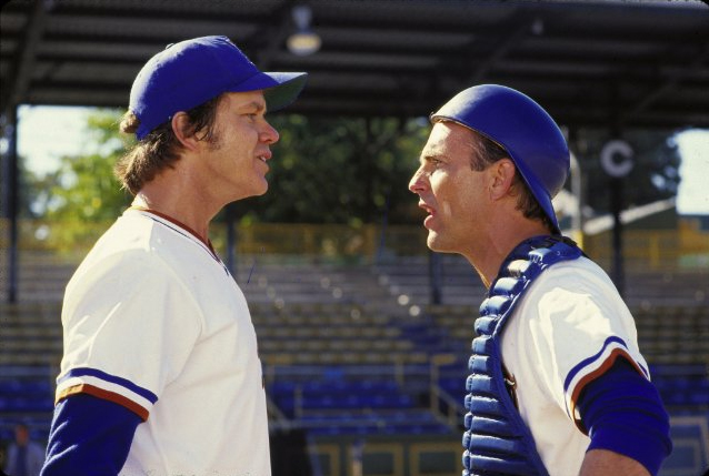 Tim Robbins and Kevin Costner in "Bull Durham."