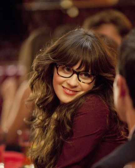 Manic Pixie Dream Girl, coming through! Zooey Deschanel in "New Girl."