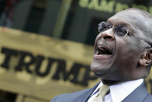 Republican presidential candidate Herman Cain (AP/Richard Drew)