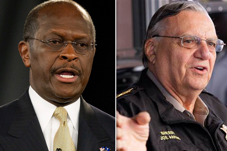 Herman Cain and Joe Arpaio (Reuters/AP)