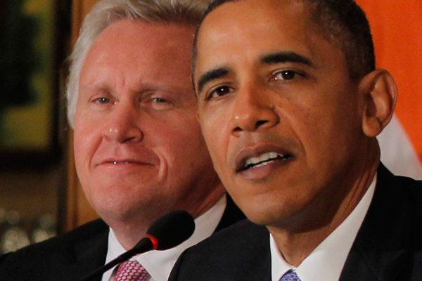 Jeffrey Immelt and Barack Obama (AP/Charles Dharapak)