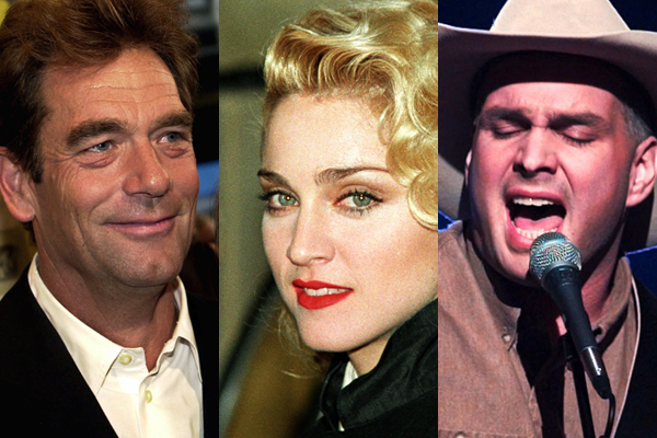 Huey Lewis (2001), Madonna (1986), Garth Brooks (1996) (AP/Reuters)