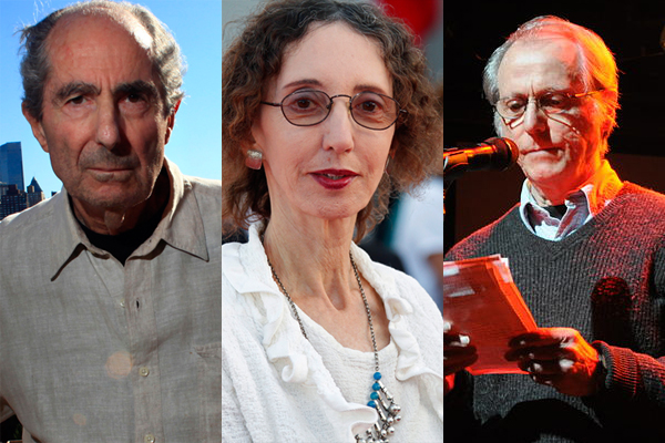 From left, Philip Roth, Joyce Carol Oates and Don Delillo (reuters/<a href='http://en.wikipedia.org/wiki/File:Don_delillo_nyc.jpg'>Thousandrobots</a>)