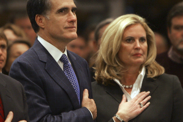 Mitt Romney with his wife Ann Romney (AP)