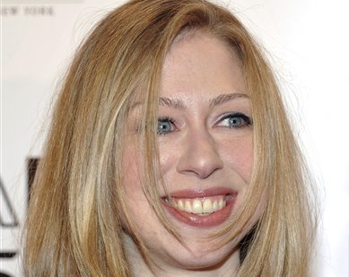 In this Feb. 9, 2011 photo, Chelsea Clinton attends amfAR's annual New York Gala at Cipriani Wall Street in New York. (AP Photo/Evan Agostini) (AP)