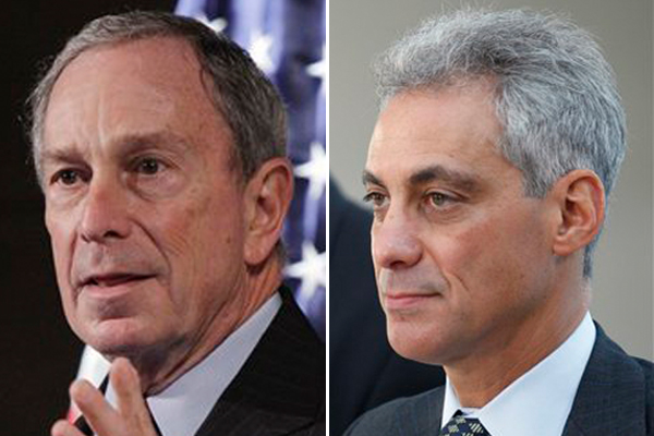 Michael Bloomberg and Rahm Emanuel (AP)