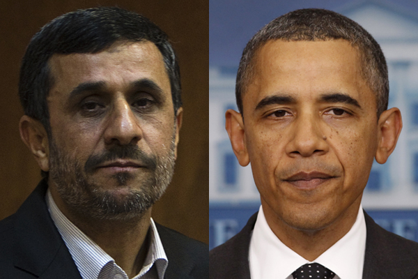 Iranian President Mahmoud Ahmadinejad and President Barack Obama (Reuters)