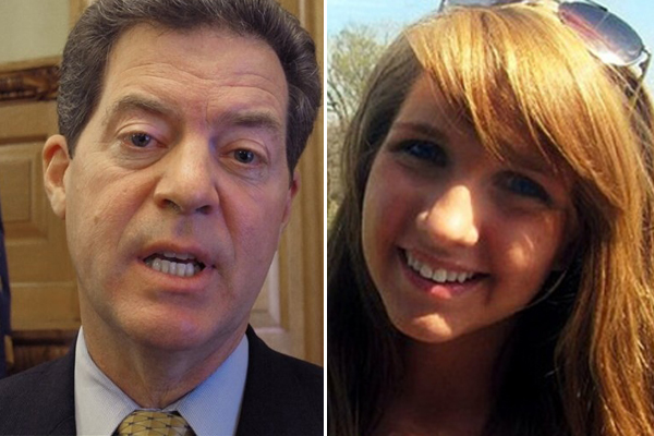 Sam Brownback and Emma Sullivan (AP/Emma Sullivan via Twitter)
