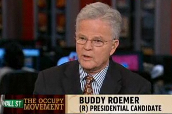 Buddy Roemer (MSNBC screen shot)