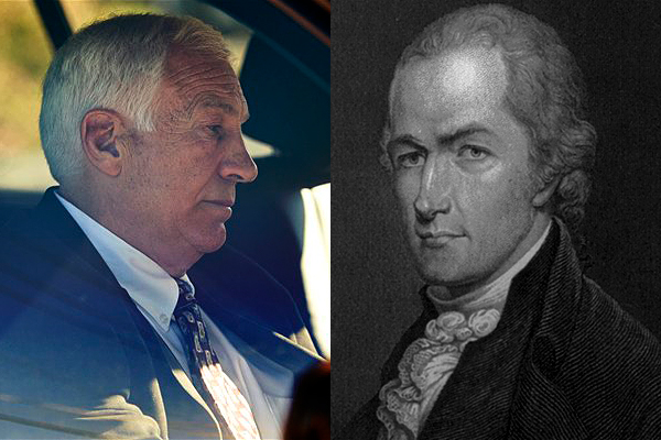 Jerry Sandusky and Alexander Hamilton (AP/LOC)