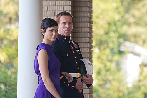 Morena Baccarin as Jessica Brody and Damian Lewis as Nicholas "Nick" Brody in "Homeland." (Kent Smith/Showtime)