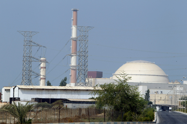 A view of Iran's Bushehr nuclear power plant  south of Tehran. (Raheb Homavandi / Reuters)