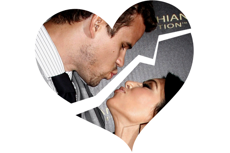 Kim Kardashian, right, and her husband, NBA basketball player Kris Humphries (AP)