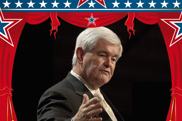 Newt Gingrich (AP/<a href='http://www.shutterstock.com/gallery-201133p1.html'>Christophe Boisson</a> via <a href='http://www.shutterstock.com/'>Shutterstock</a>)