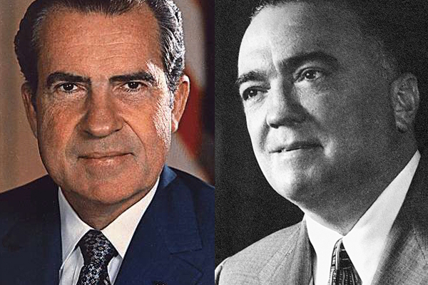 Richard Nixon and J. Edgar Hoover (Wikipedia)