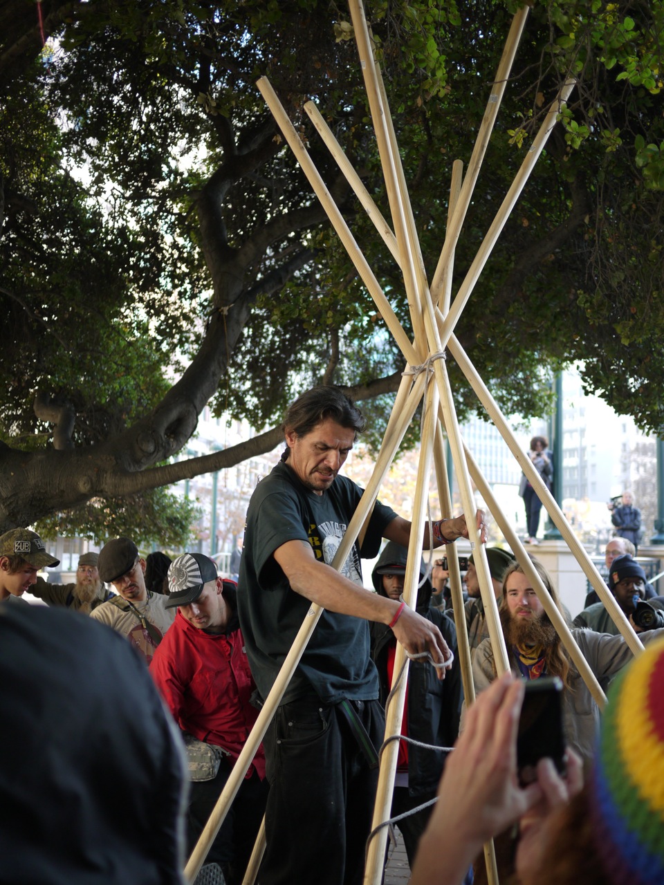 A teepee grows in Oakland (Chris Colin)