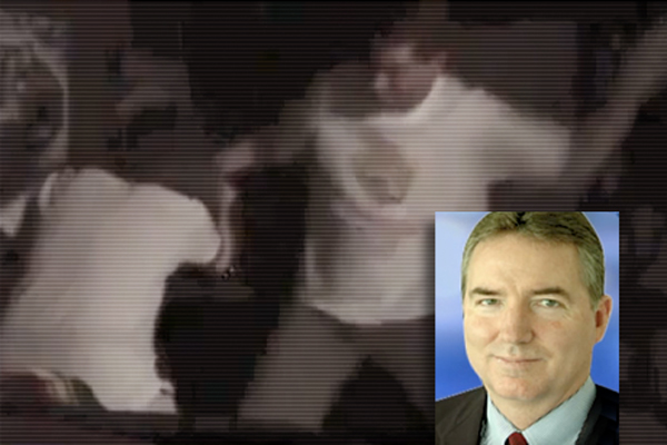 Inset: Judge William Adams. (CNN)