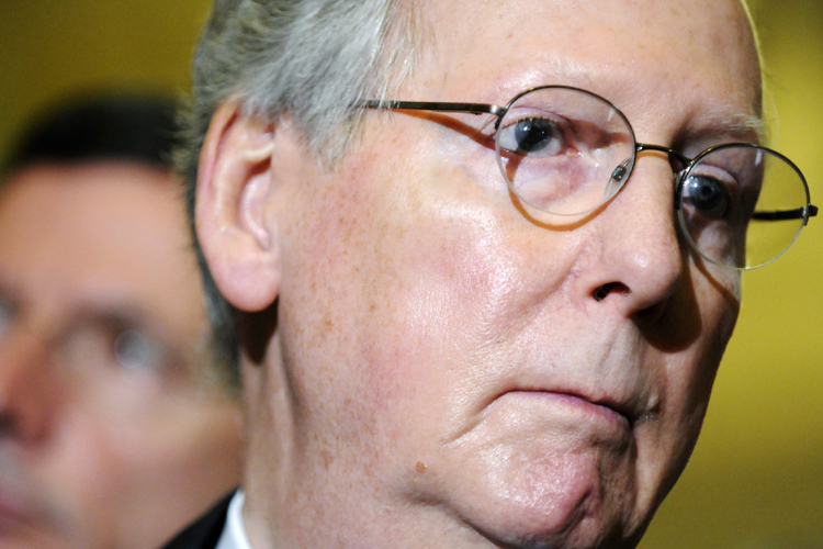 Senate Minority Leader Mitch McConnell (Jonathan Ernst / Reuters)