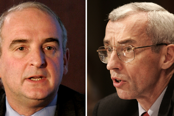 New critics of Israel: Roger Cohen, left, of New York Times;  Paul Pillar of the CIA. (Reuters/AP)