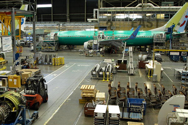 A Boeing assembly facility in Renton, Wash. (AP/Ted S. Warren)