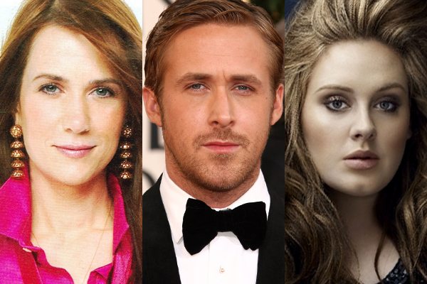 Kristen Wiig, Ryan Gosling and Adele. (AP/Salon)