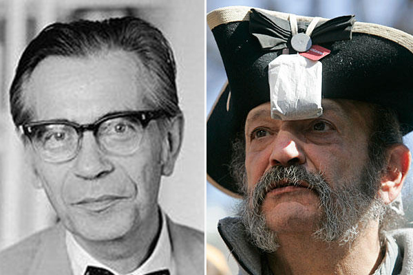 Richard Hofstadter (left) (Wikipedia/Winslow Townson/AP)