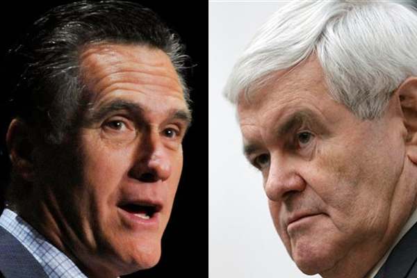 Mitt Romney and Newt Gingrich (AP)