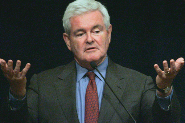 Newt Gingrich on "the good parts" of Obama's healthcare reform (AP/Bob Child)