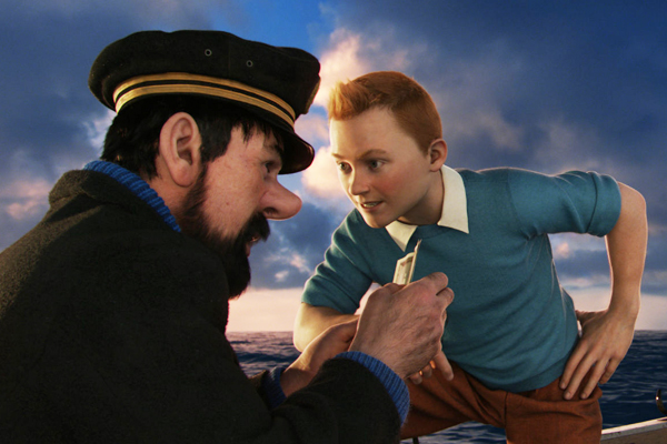 A still from "The Adventures of Tintin"