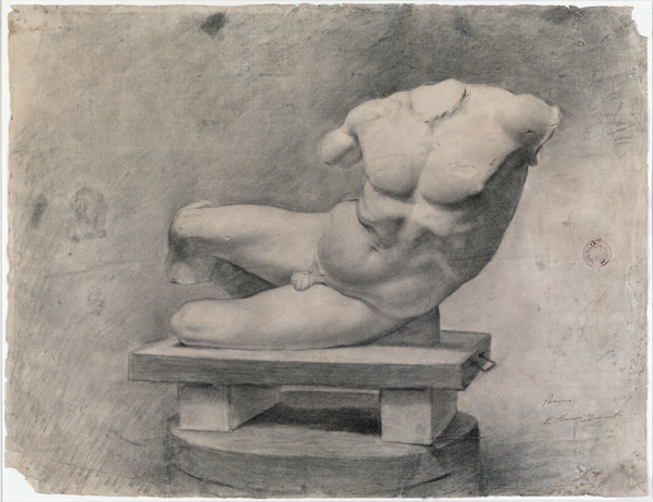 Study of a Torso, 1895. Charcoal and black pencil on paper. (©2011 Estate of Pablo Picasso / Artists Rights Society (ARS). New York)