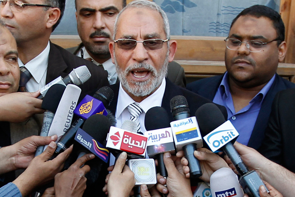 Muslim Brotherhood leader Mohammed Badie (Reuters)