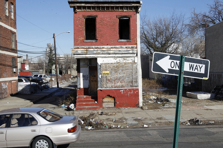 Boarded-up buildings in Camden, N.J. (AP/Mel Evans)