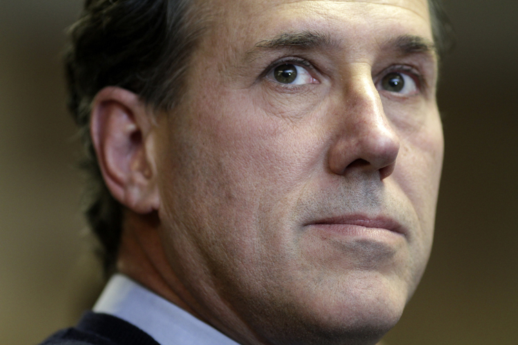 Republican presidential candidate Rick Santorum (John Gress / Reuters)