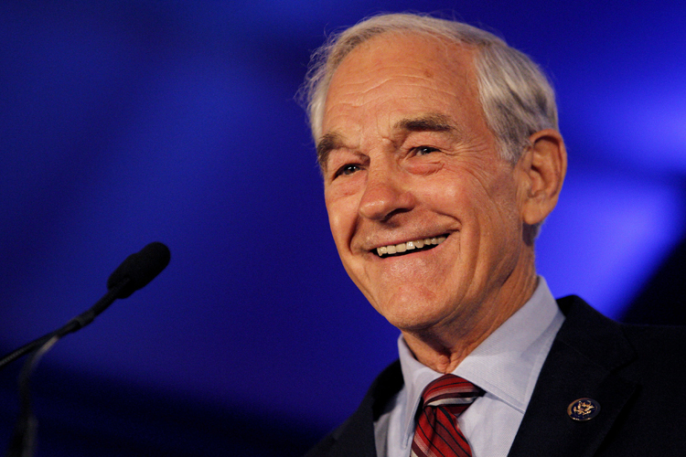 The happy face of Rep. Ron Paul (Sean Gardner / Reuters)