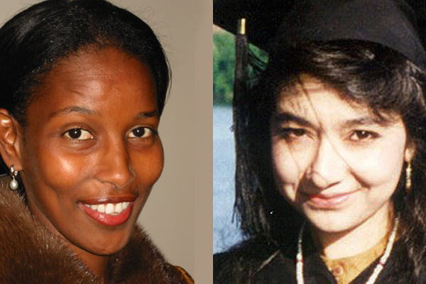 Ayaan Hirsi Ali and Aafia Siddiqui (Wikipedia)