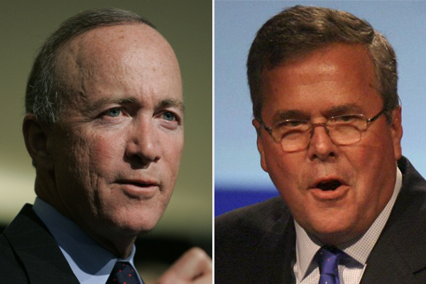 Mitch Daniels and Jeb Bush (AP)